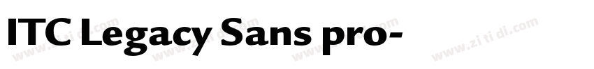 ITC Legacy Sans pro字体转换